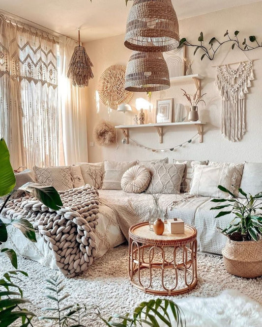 15 Bohemian Living Room Ideas with Natural Textures