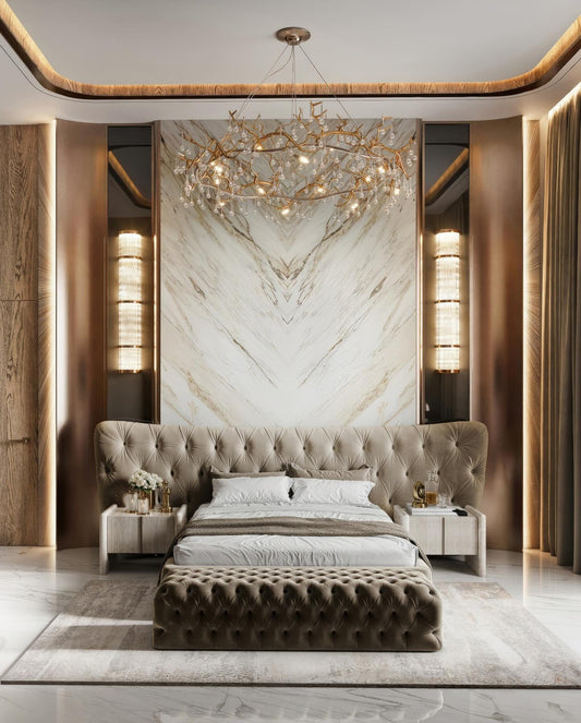 15 Statement White & Gold Bedroom Ideas