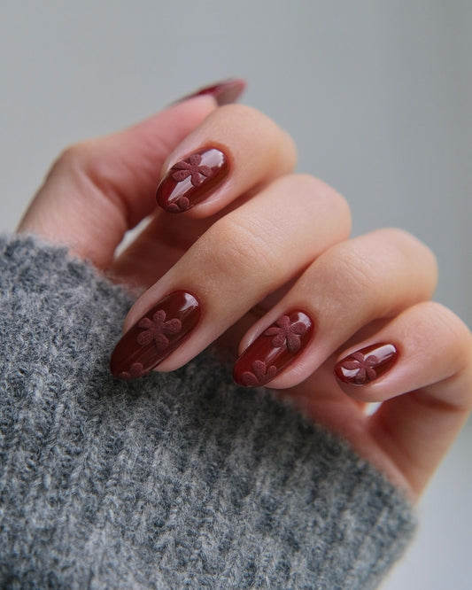 15 Classy Maroon Color Nail Ideas with a Twist