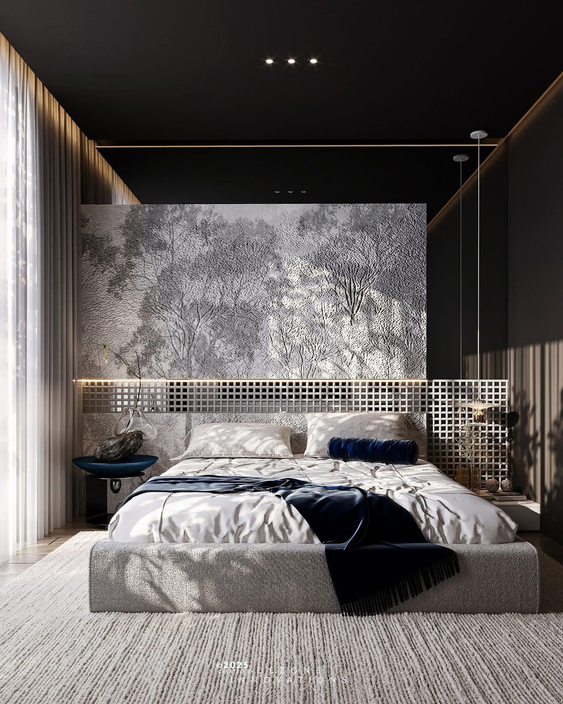 15 Chic Minimalist Bedroom Ideas with Black Walls for 2025