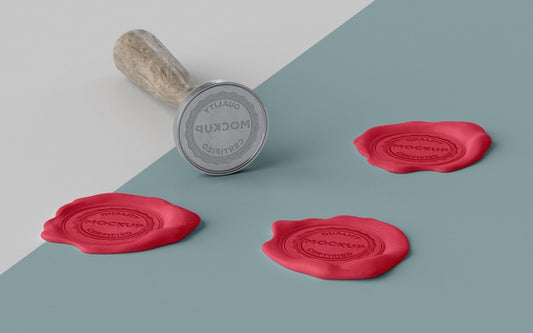 Free Assortment Of Mock-Up Seal For Envelope Psd