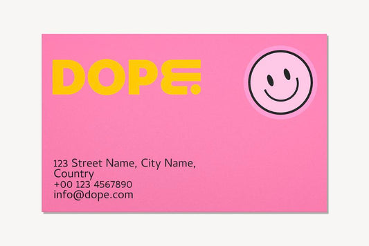 Free Business Card Mockup, Colorful, Funky Design Psd