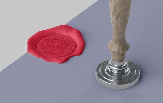 Free Composition Of Mock-Up Seal For Envelope Psd