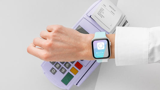 Free Composition With Smartphone Payment App Mock-Up Psd