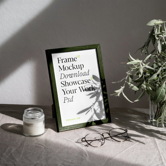 Free Mini Wood Frame Mockup
