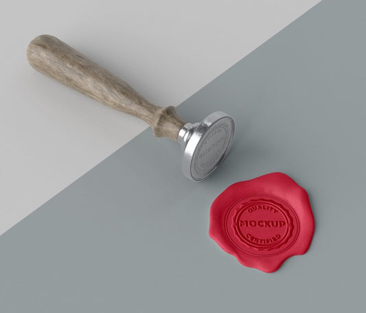 Free Mock-Up Seal For Envelope Assortment Psd
