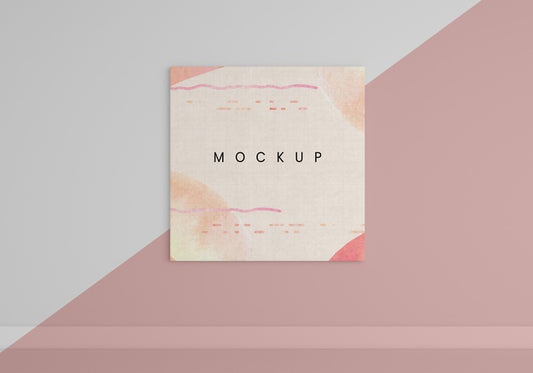 Free Painted Canvas Arrangement Psd