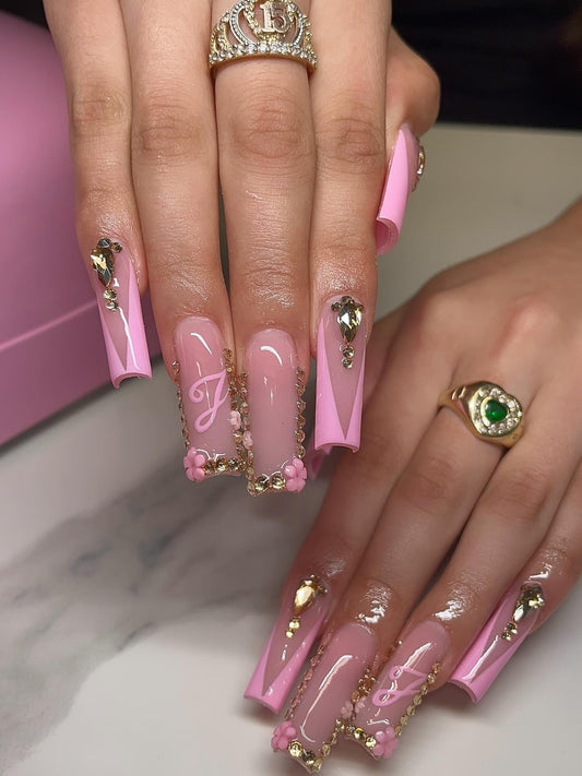 15 Pretty Rhinestone Nail Designs with Major Shine