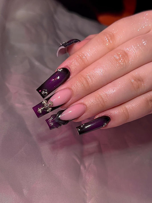 15 Must-Try Purple Coffin Nails 2026