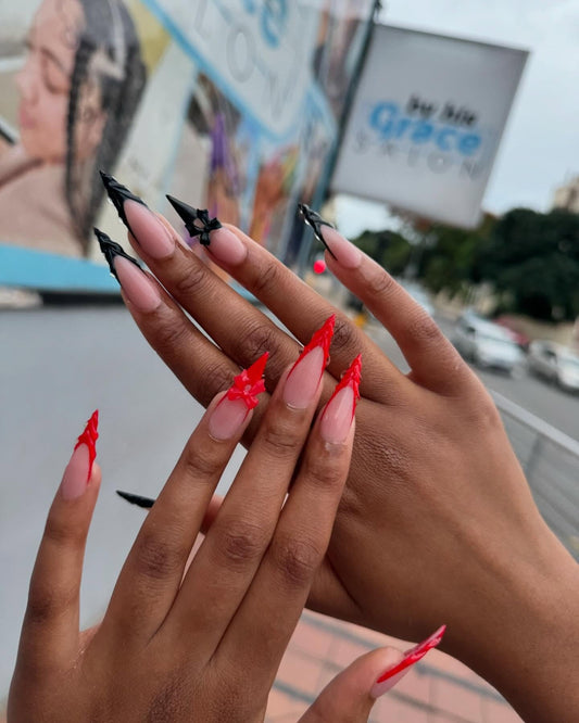 15 Fresh Red and Black Nail Ideas for Any Season