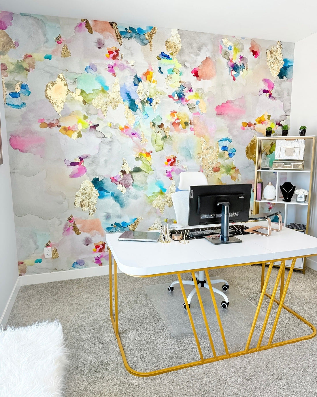 15 Colorful Accent Wall Office Ideas