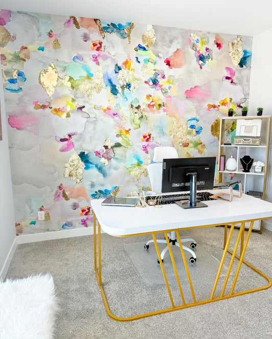 15 Colorful Accent Wall Office Ideas
