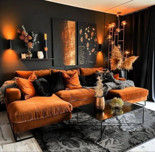 15 Creative Orange Living Room Ideas