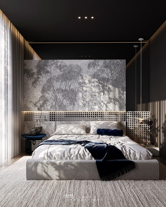 15 Elegant White, Grey and Black Bedroom Ideas