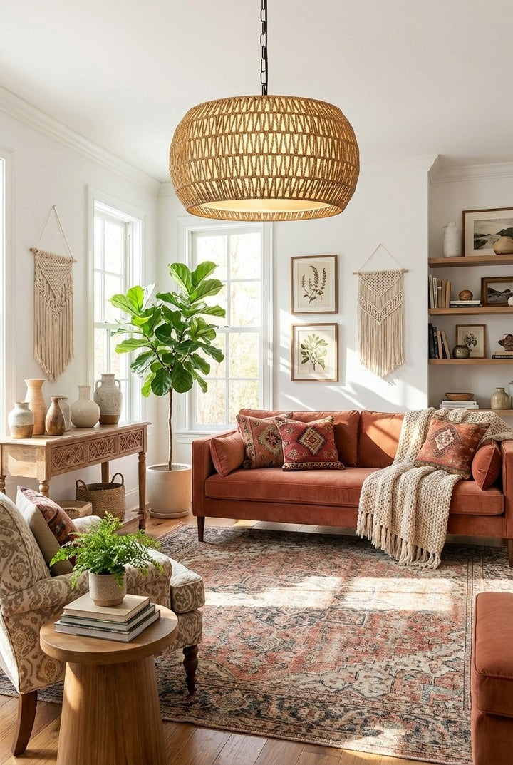 15 Trending Boho Living Room Ideas for 2026