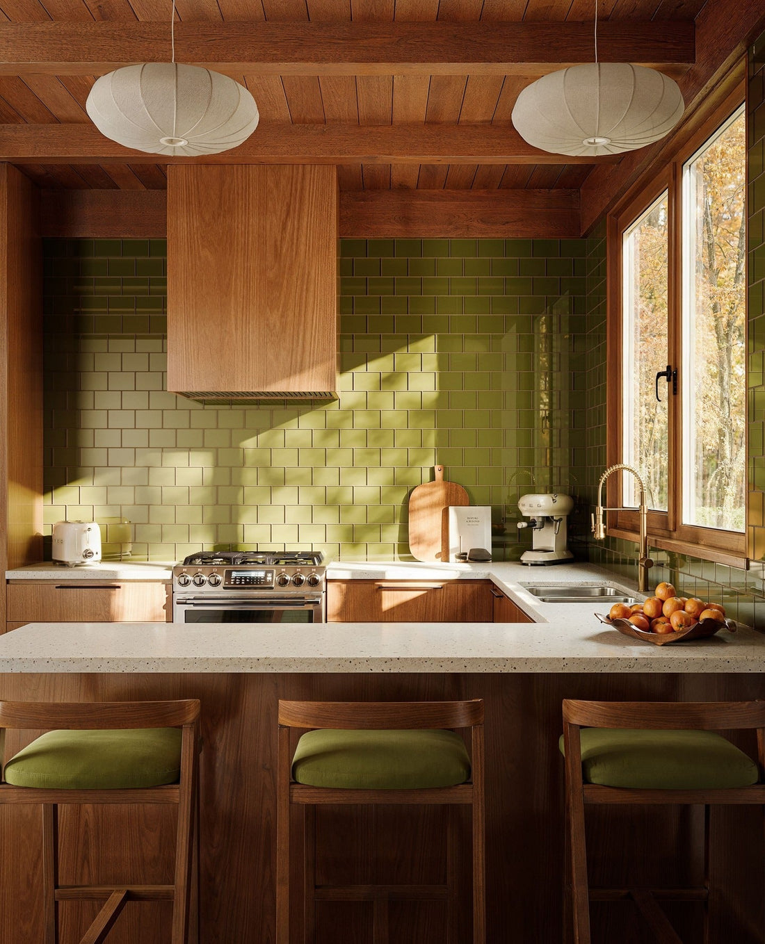 15 Brilliant Green Tiles Kitchen Ideas for 2026