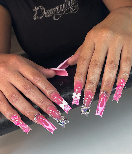 15 Pink and Silver Nail Ideas with Stunning Style