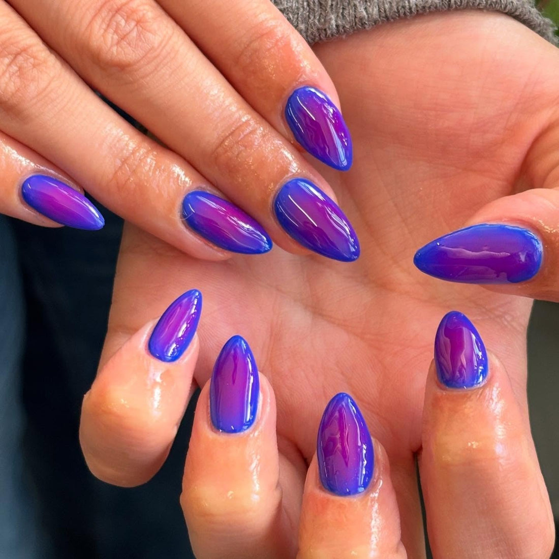15 Classy Blue and Purple Nail Ideas for a Chic Look
