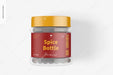 Free 1 Oz Clear Pet Spice Bottle Mockup, Top View Psd