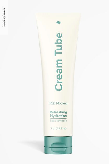 Free 1 Oz Cream Tube Mockup Psd