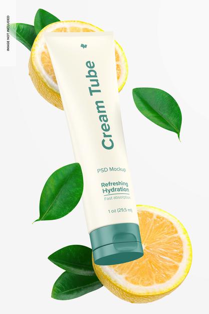 Free 1 Oz Cream Tube Mockup Psd