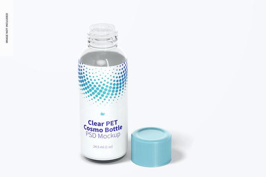 Free 1 Oz Pet Cosmo Round Bottle Mockup Psd