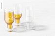 Free 18 Oz Glass Beer Cups Mockup, Perspective Psd