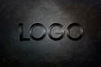 Free 3D Black Logo Mockup Psd