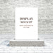 Free 3D Mock Up With Blank Picture On Podium In A Brick Room Psd