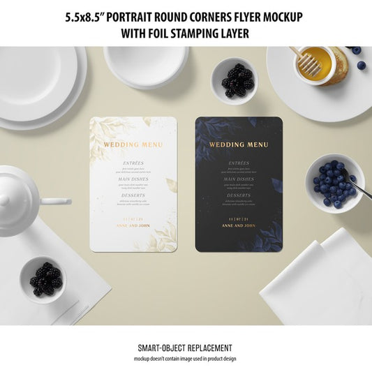 Free 5.5X8.5'' Portrait Flyer Mockup Psd