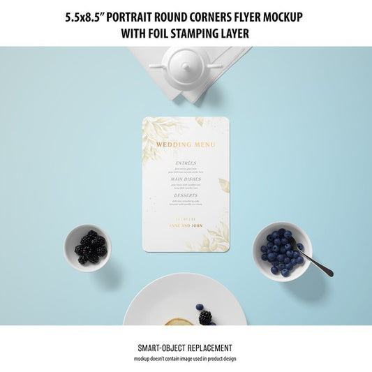 Free 5.5X8.5'' Portrait Flyer Mockup Psd