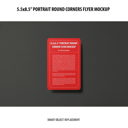 Free 5.5X8.5'' Portrait Flyer Mockup Psd