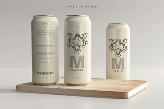 Free 500Ml Sleek Soda Or Beer Can Mockup Psd