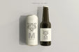 Free 500Ml Sleek Soda Or Beer Can With Bottle Mockup Psd