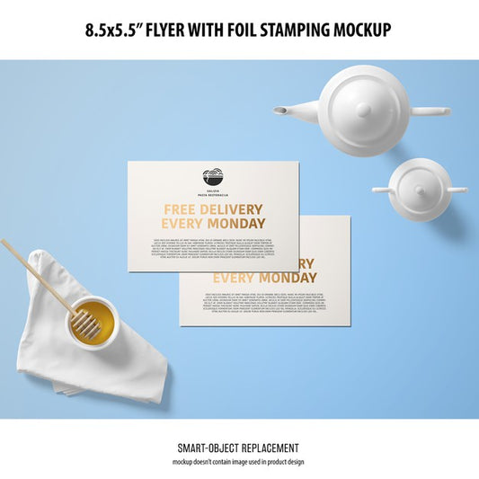 Free 8.5X5.5 Flyer Mockup Psd