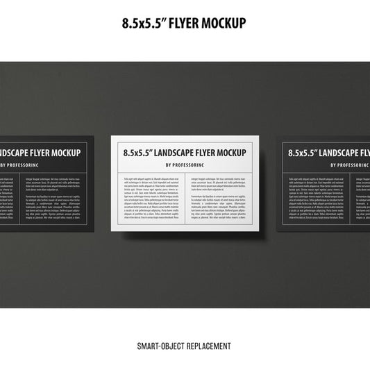 Free 8.5X5.5 Flyer Mockup Psd