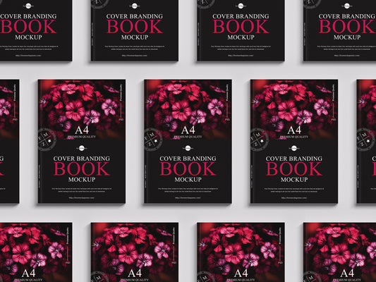 Free A4 Cover Branding Book Mockup
