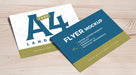Free A4 Landscape Flyer Mockup Psd