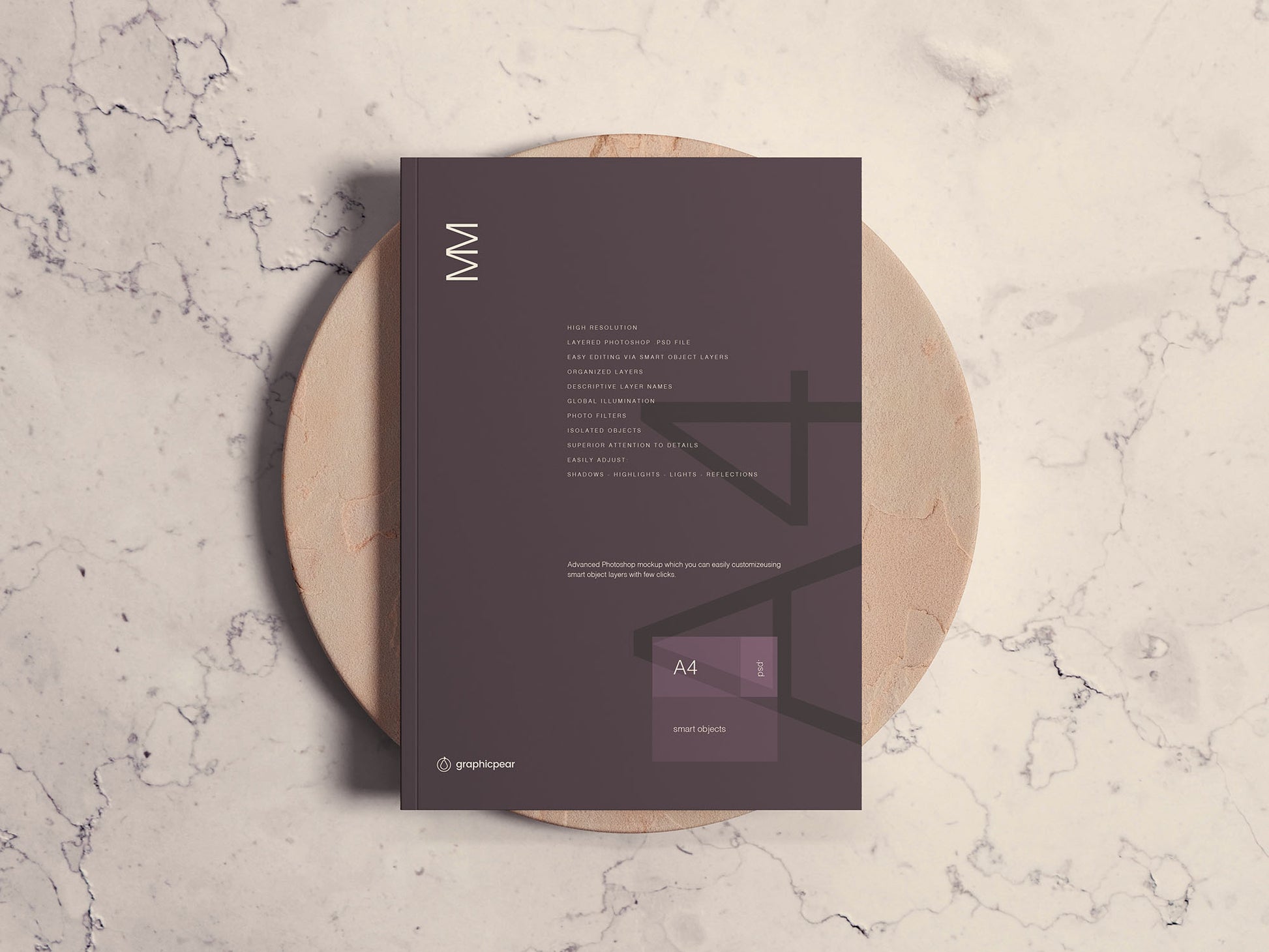 Free A4 Magazine Cover Mockup