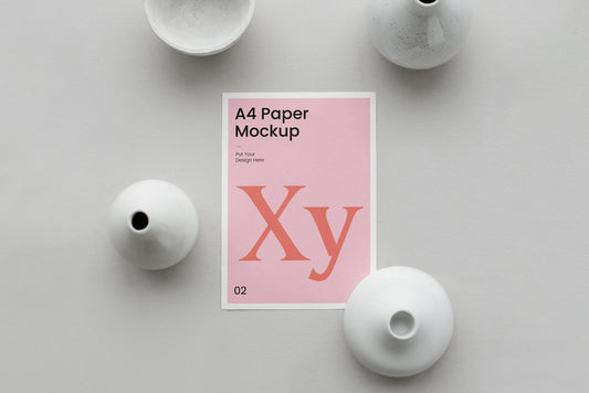 Free A4 Paper Mockup