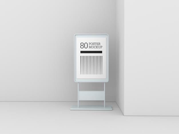 Free A4 Poster Advertising Mockup Psd