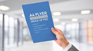 Free A4 Resume / Letterhead Paper In Male Hand Mockup Psd