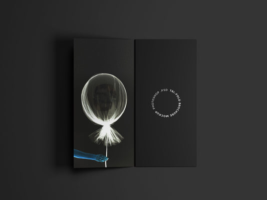 Free A4 Trifold Brochure Mockup