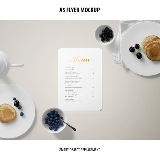 Free A5 Flyer Mockup Psd
