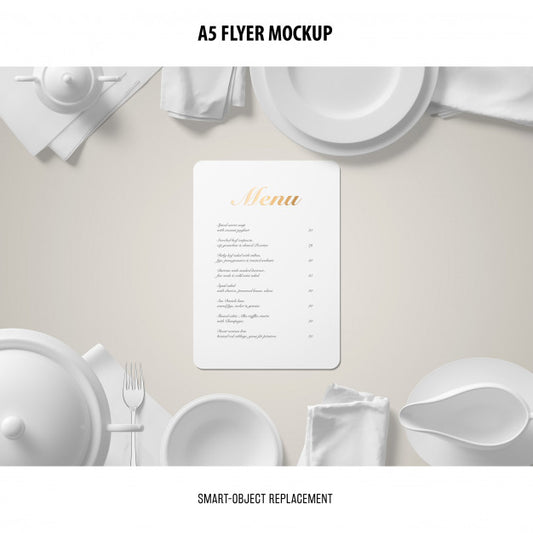 Free A5 Flyer Mockup Psd
