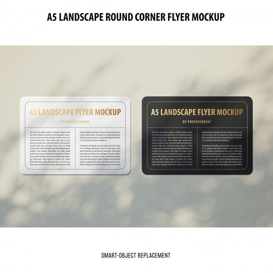 Free A5 Landscape Flyer Mockup Psd