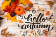 Free Above View Frame With Pumpkins And Copy-Space Psd