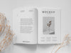 Free Above View Magazine And Plant Arrangement Psd