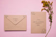 Free Above View Wedding Invitation Mock-Up Psd