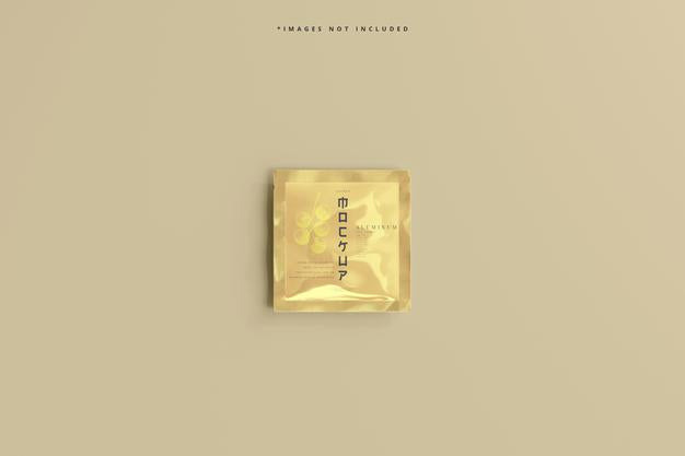 Free Aluminum Foil Sachet Mockup Psd